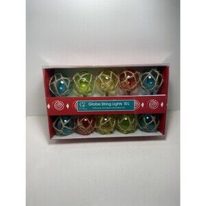 G!  Plastic "Glass" Water Globe Party Lights 8.5 foot Nautical Coastal Themed